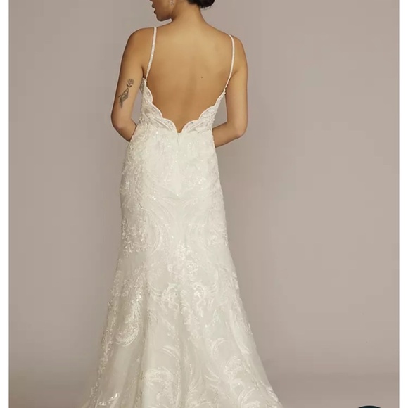 Galina Signature SWG941 trumpet wedding dress - Picture 3 of 12